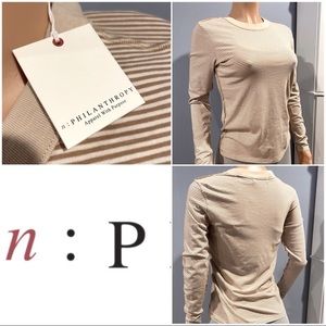 New n:Philanthropy Crew long sleeve Sand Beige$138